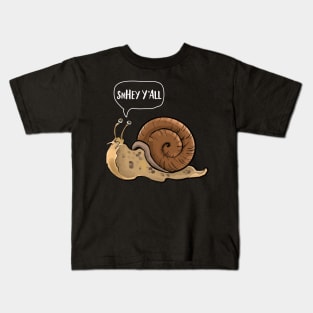 Hey Y'all Snail Kids T-Shirt